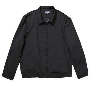 Soul of London Black Jacket Mens Size‎ 5XL Tall NEW NWT Full Zip Coat Minimalist